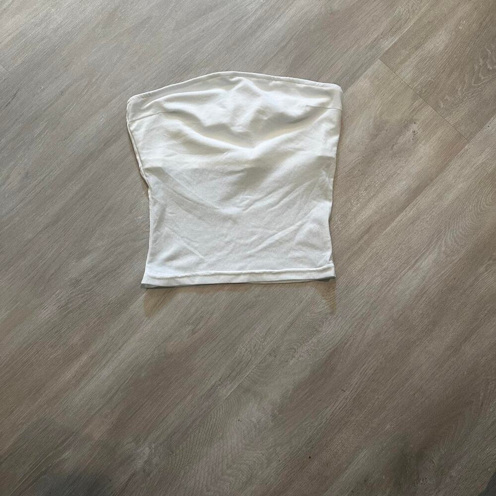 White tube top with